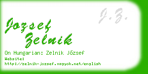 jozsef zelnik business card